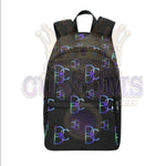 Load image into Gallery viewer, Dope, Dedicated &amp; Confident (DDC) Fabric Style Black, Blue &amp; Green Backpack
