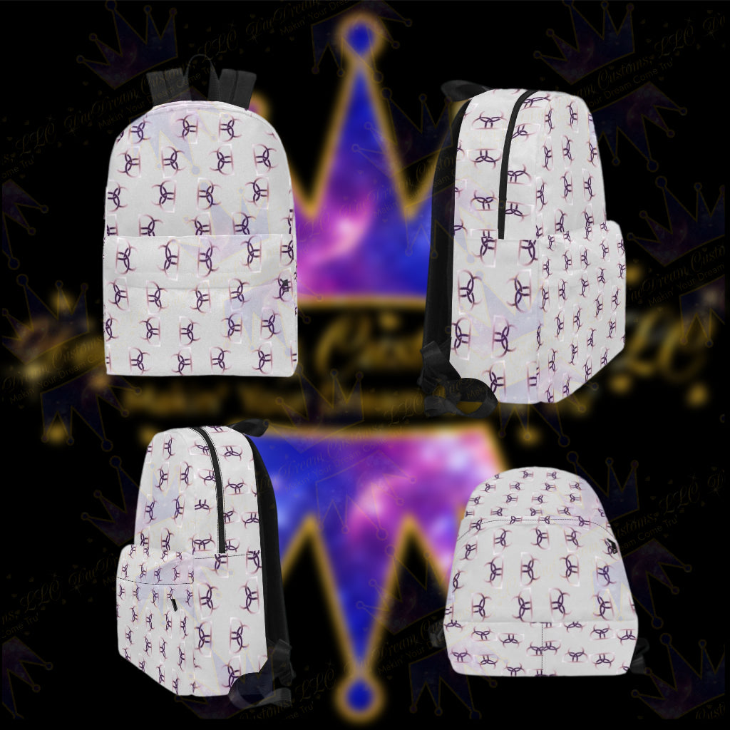 Dope, Dedicated & Confident (DDC) - Classic Style Grey Backpack