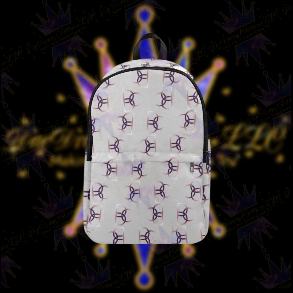Dope, Dedicated & Confident (DDC) Fabric Style Grey Backpack