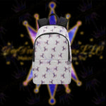 Load image into Gallery viewer, Dope, Dedicated &amp; Confident (DDC) Fabric Style Grey Backpack
