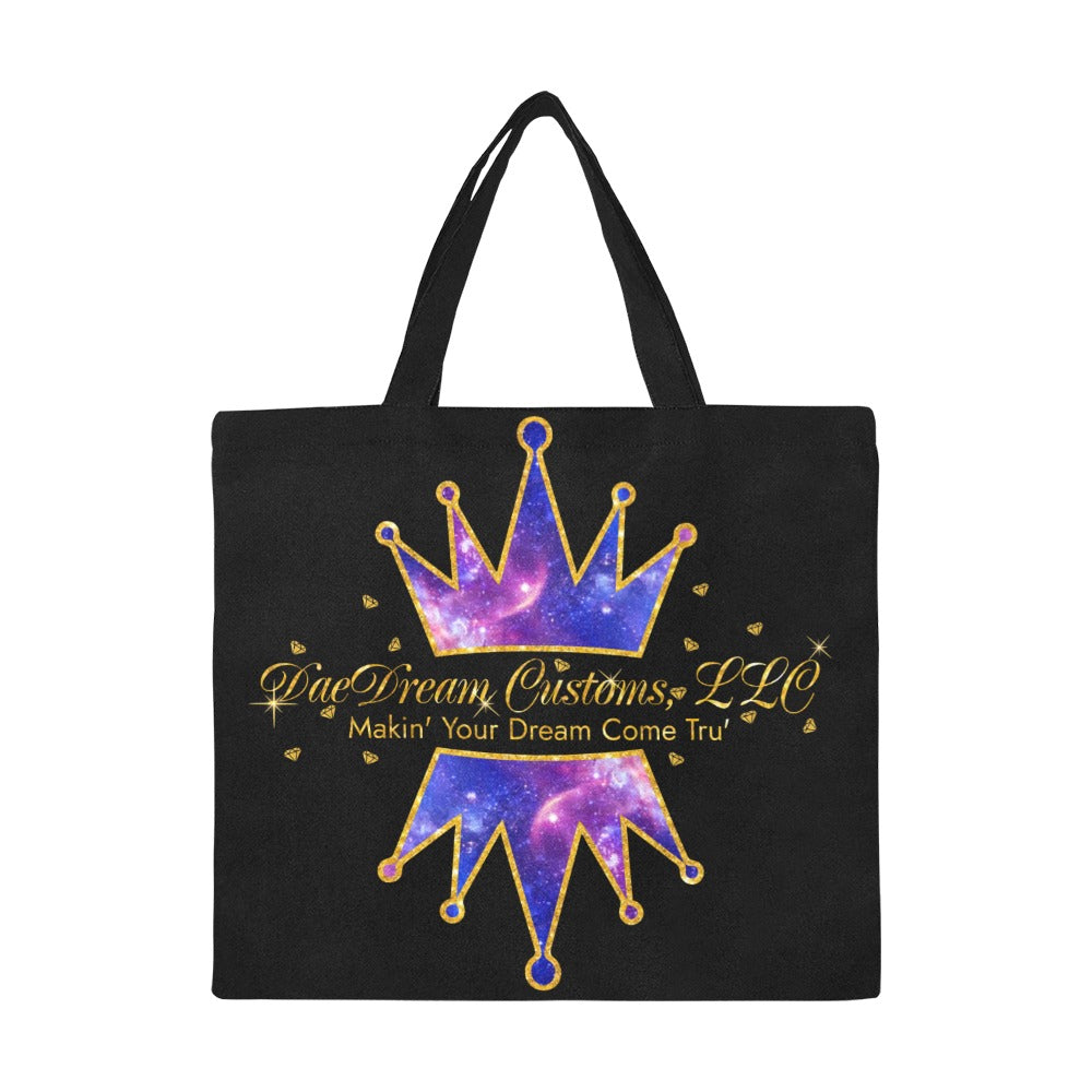 DaeDream Customs, LLC. Logo All Over Print Canvas Tote Bag/Large - DaeDream Customs