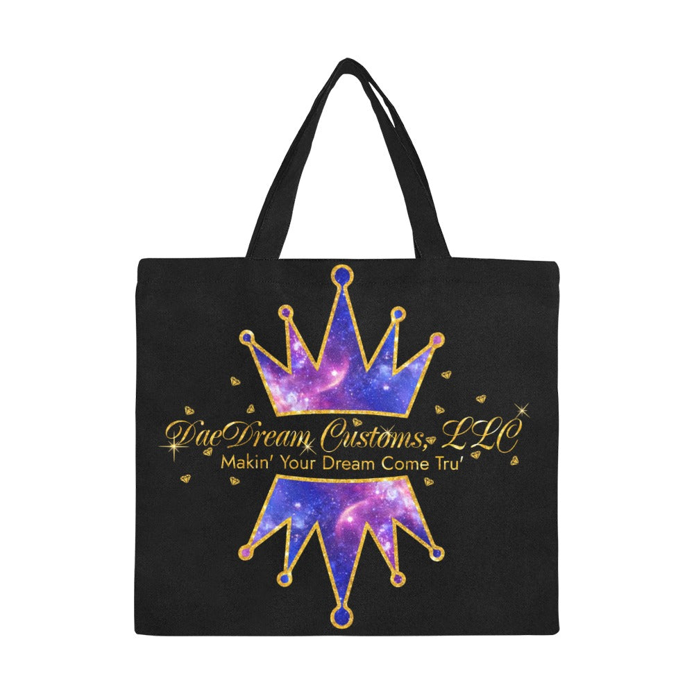 DaeDream Customs, LLC. Logo All Over Print Canvas Tote Bag/Large - DaeDream Customs