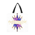 Load image into Gallery viewer, DaeDream Customs, LLC. Logo All Over Print Canvas Tote Bag/Large - DaeDream Customs
