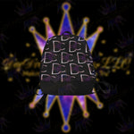 Load image into Gallery viewer, Dope, Dedicated &amp; Confident (DDC) Fabric Style Black, Purple &amp; White Backpack
