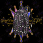 Load image into Gallery viewer, Dope, Dedicated &amp; Confident (DDC) Fabric Style Black, Purple &amp; White Backpack
