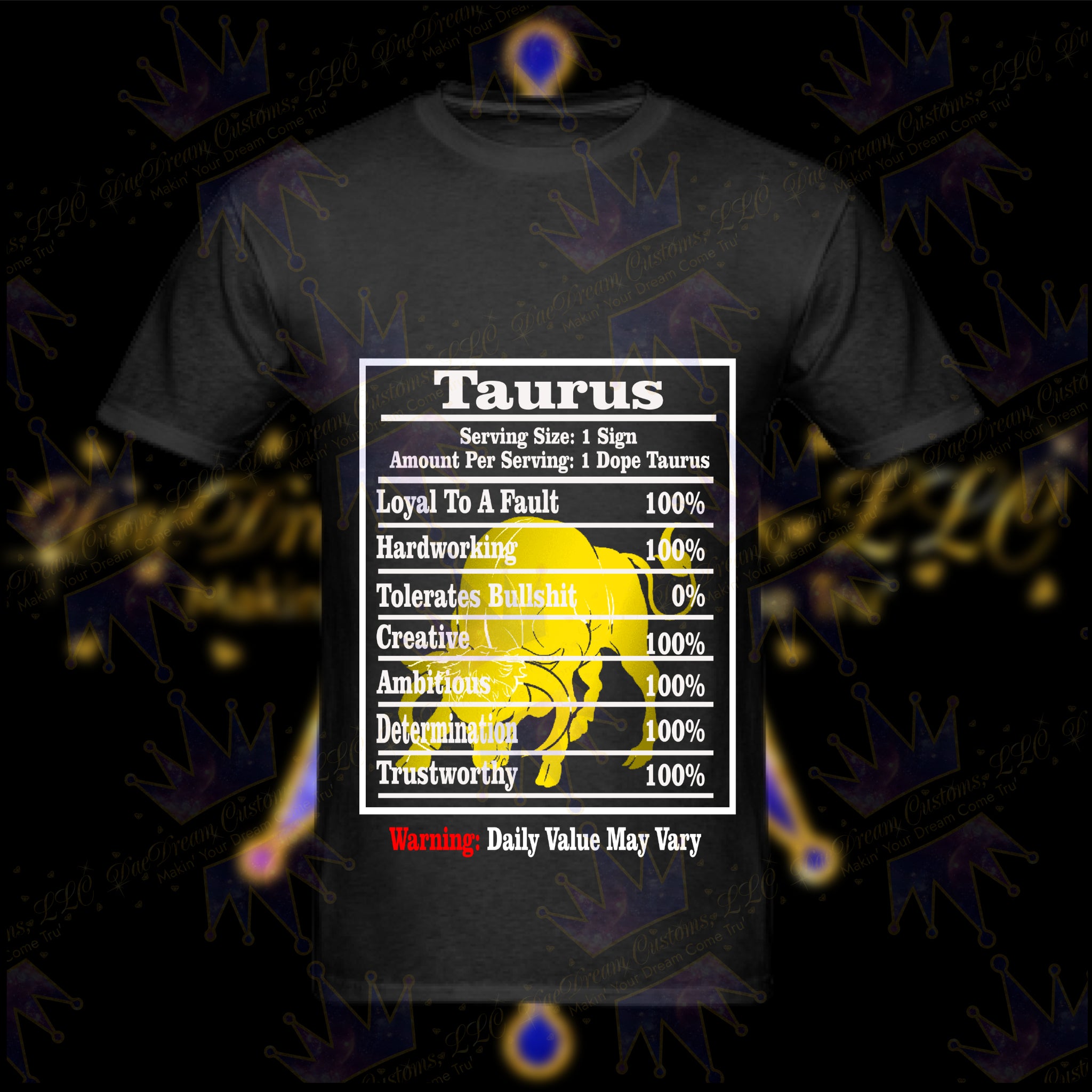 Taurus Facts T-Shirt - DaeDream Customs