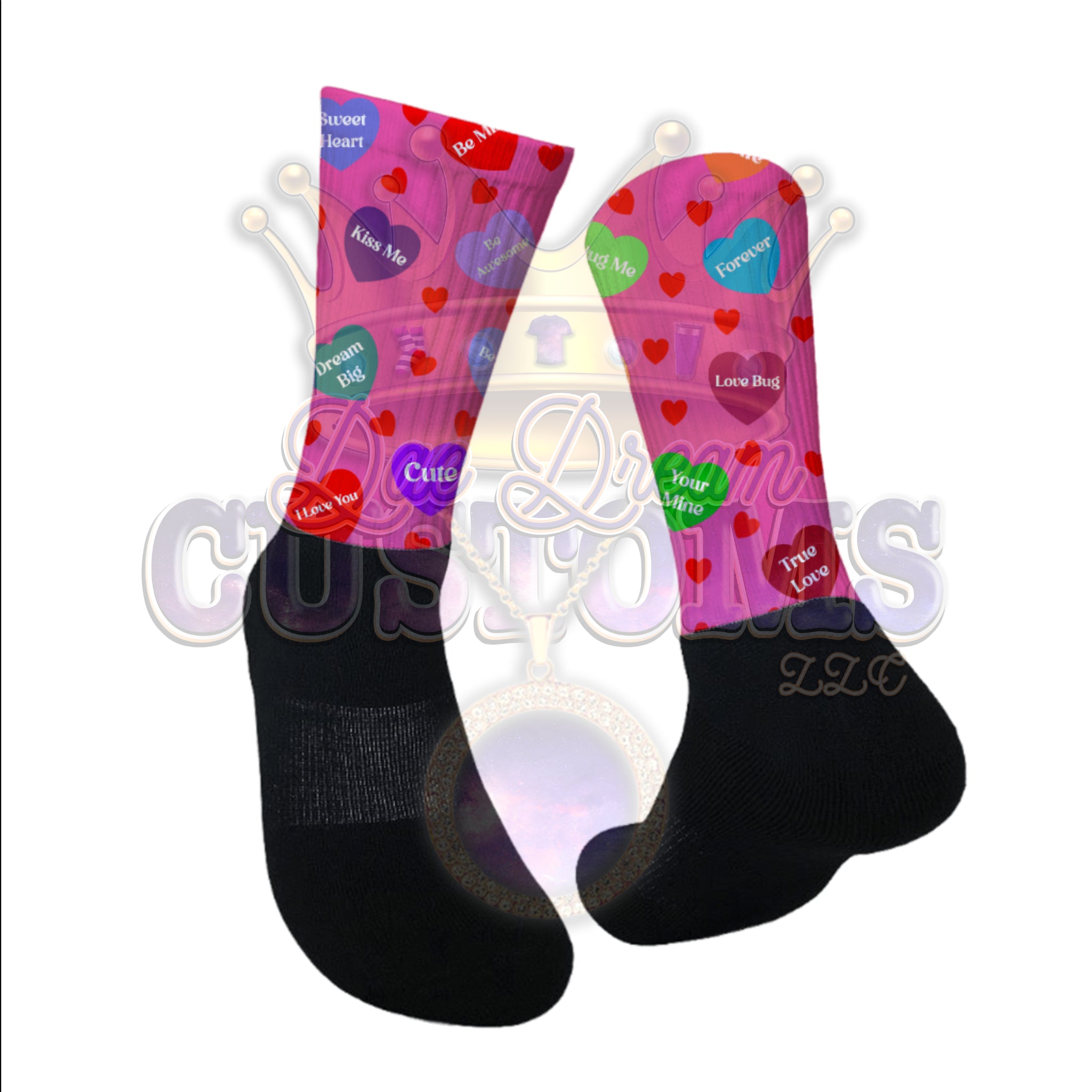 V-Day Heart Socks
