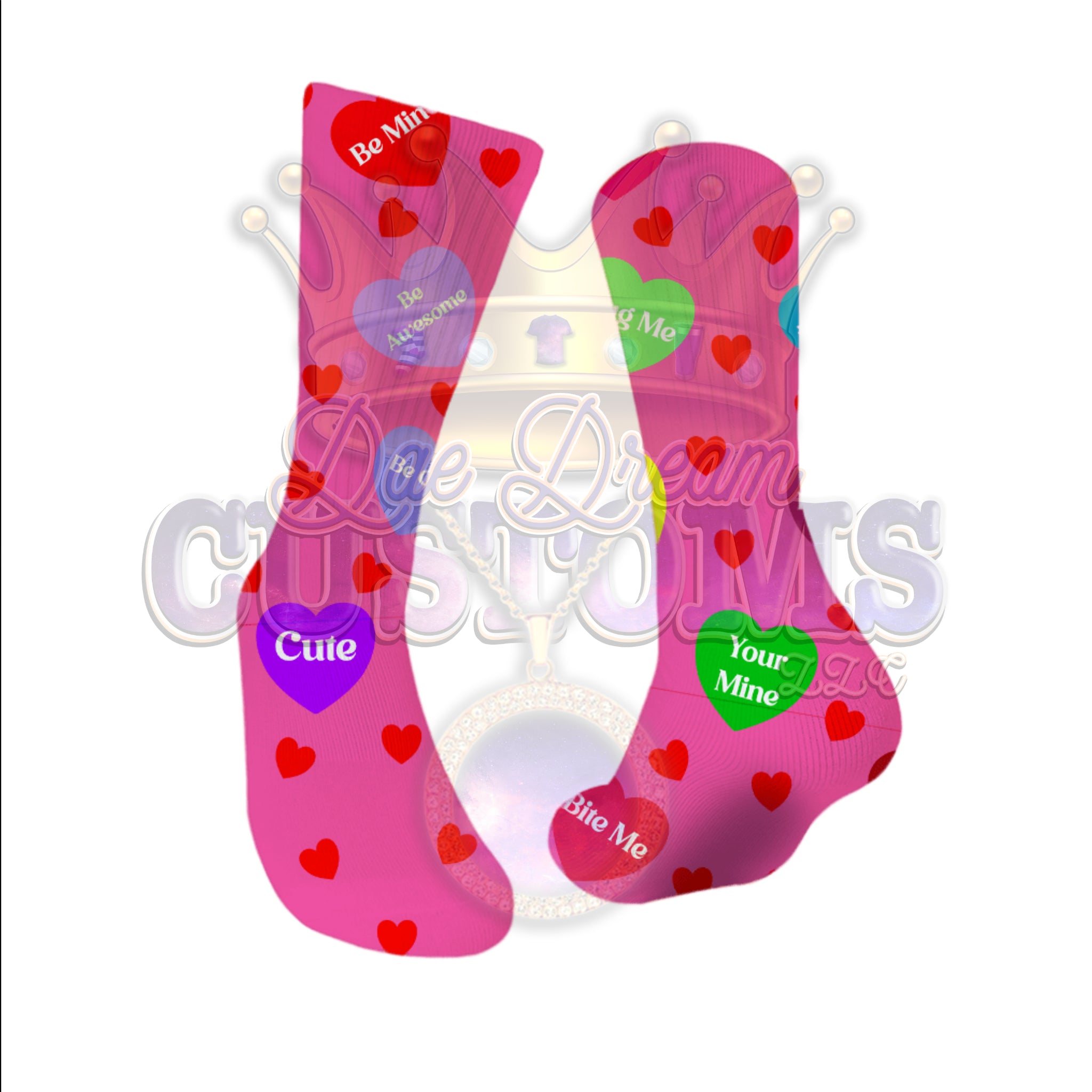 V-Day Heart Socks